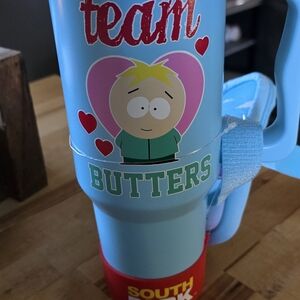 Team Butters Blue Travel Tumbler